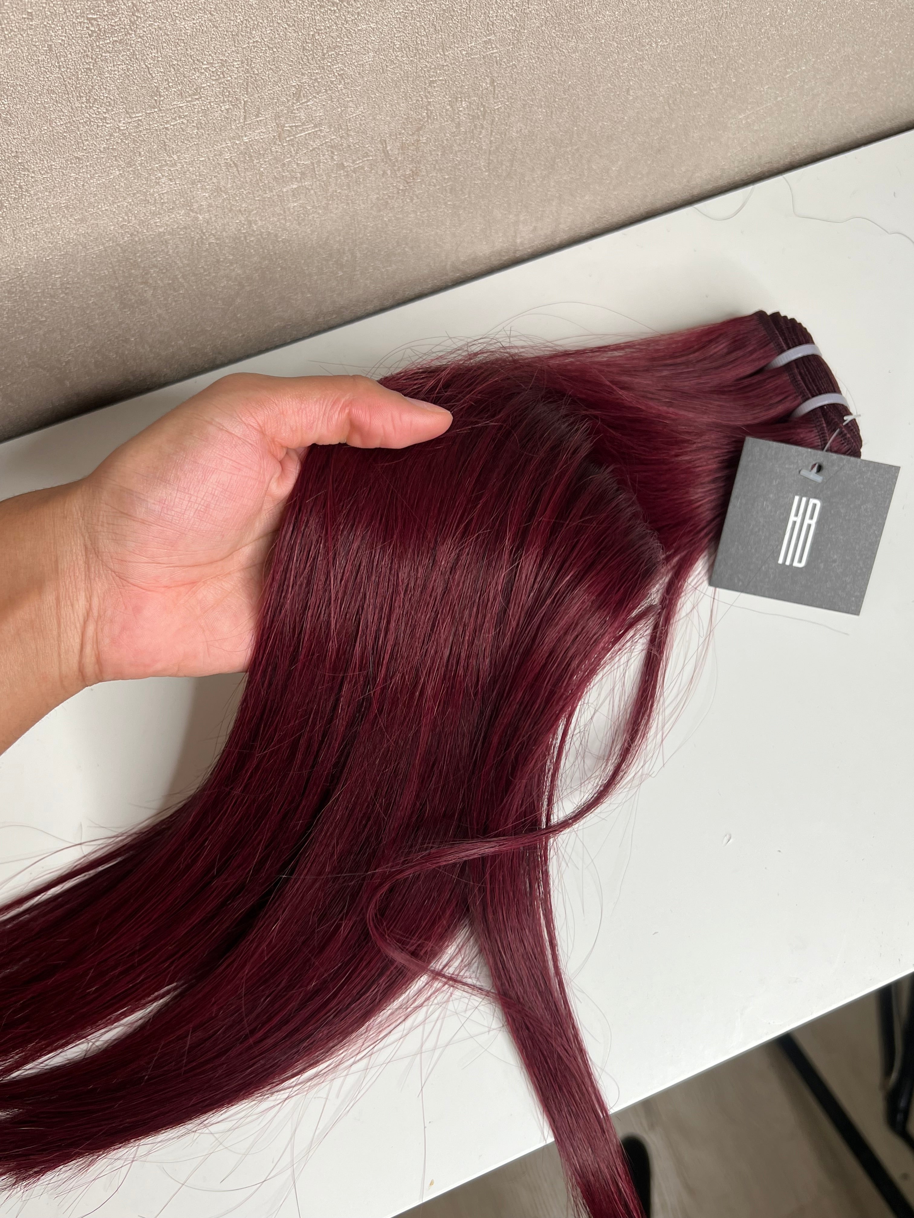 Boules Rouge 99J- Virgin hair