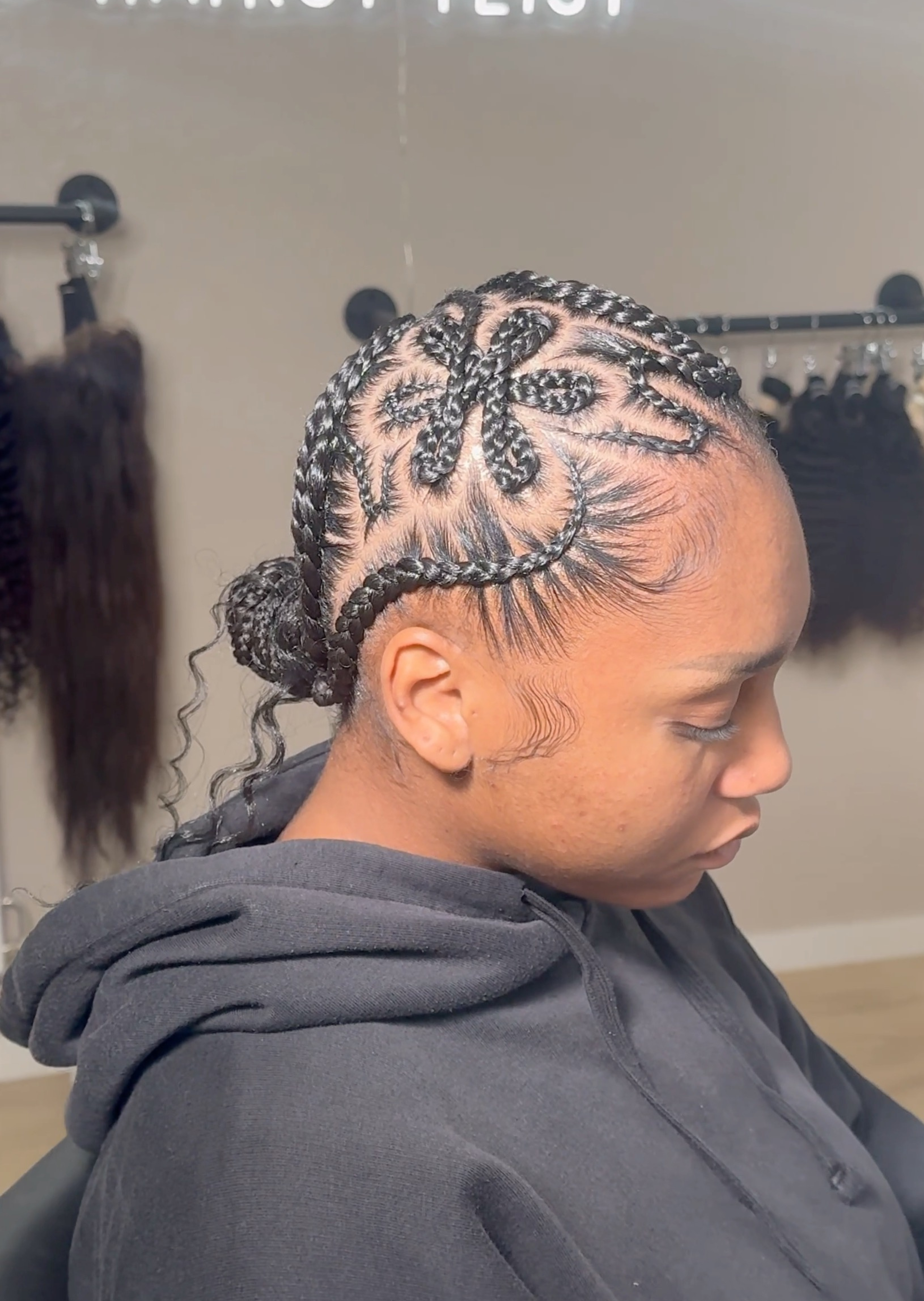 Nattes très complexes