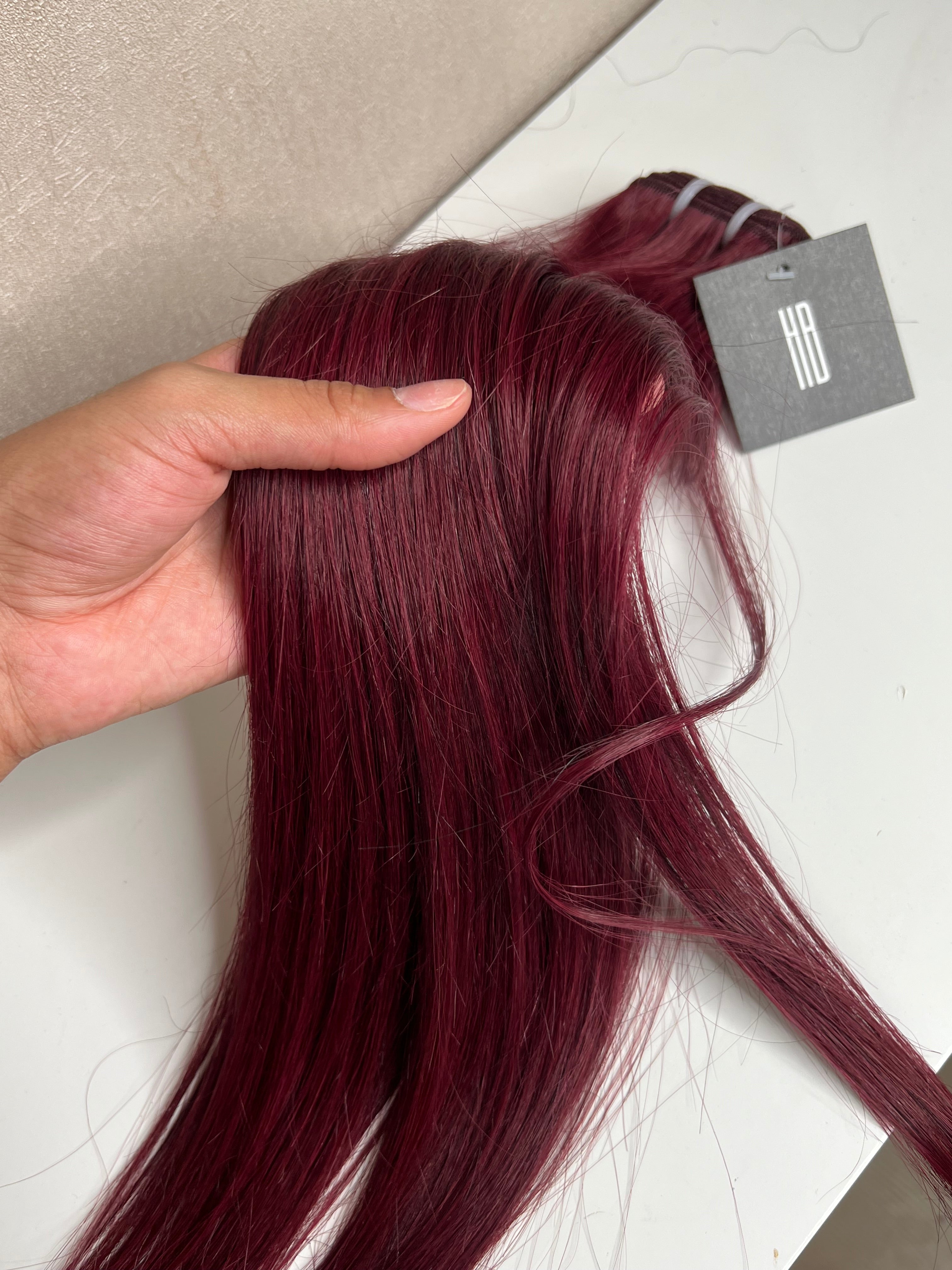 Boules Rouge 99J- Virgin hair